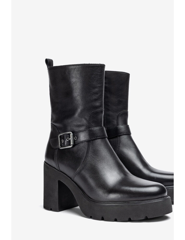 Bottines Superlight À Talon Et Plateforme En Cuir-black thumbnail 3